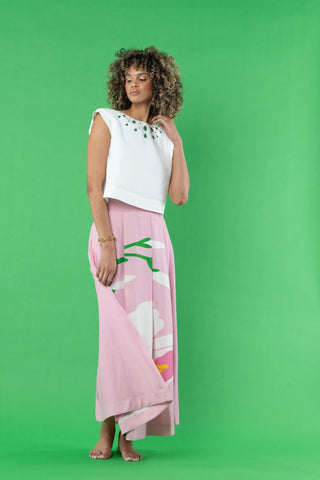 Milly Skirt in Blush Flora