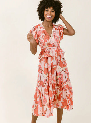 Alexa Dress in Sorbet Bloom