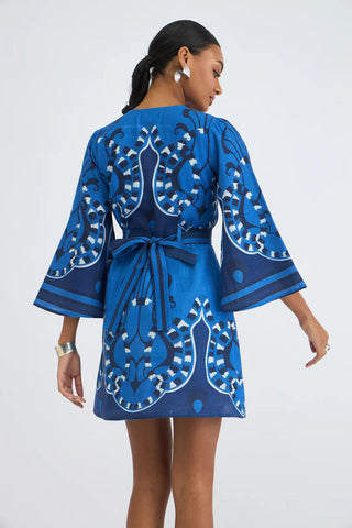Kennedy Dress in Harbor Azure