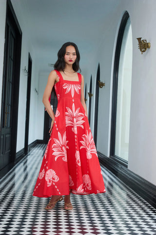 Pearl Dress in Palm Springs Rouge