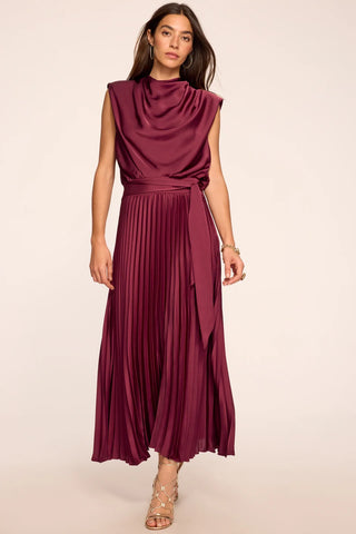 Farah Dress in Cranberry