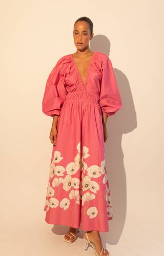 Eliana Maxi in Garden Pink