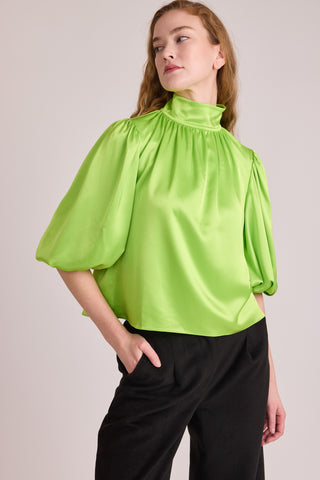 Carmen Top in Lime Lie